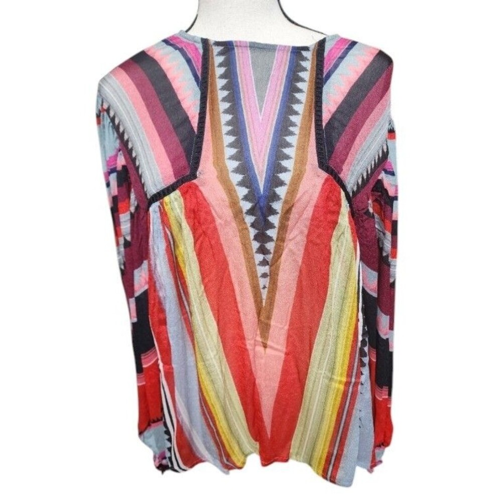 Miranda Peasant Blouse Bl-nk London Viscose Size XS Long Sleeve Flowy